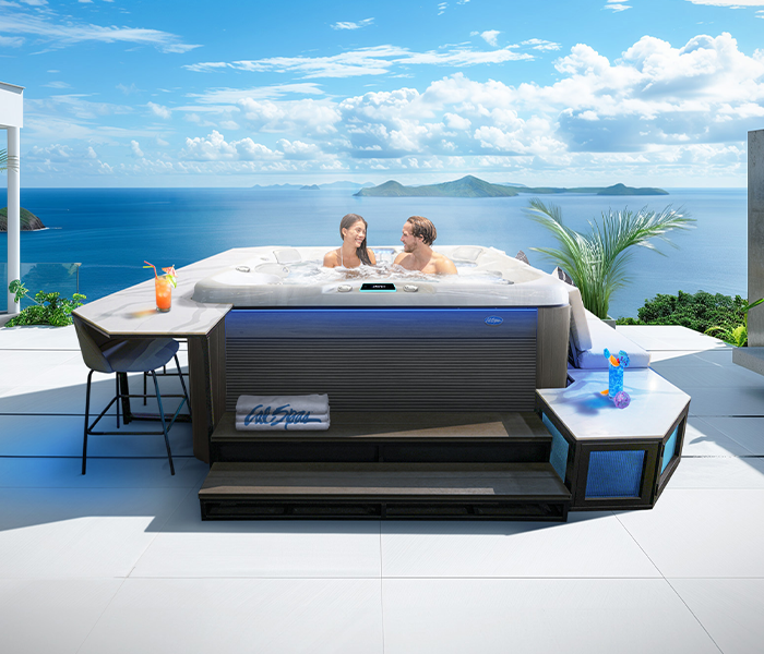 Calspas hot tub being used in a family setting - Overland Park